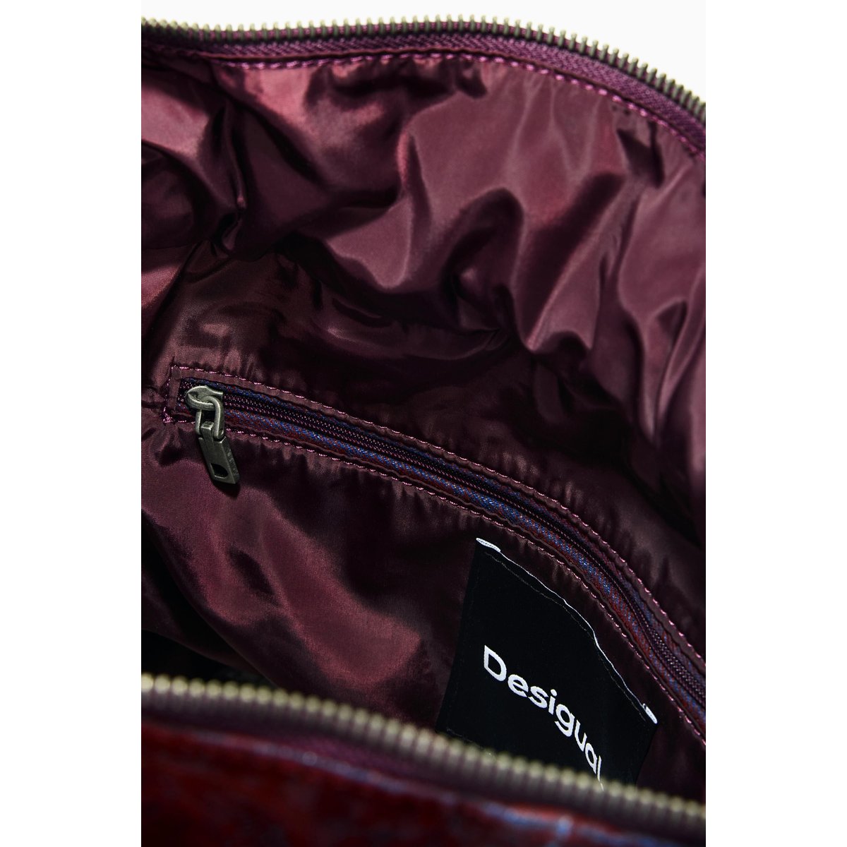 Sac à dos brodé moyen rouge, DESIGUAL
