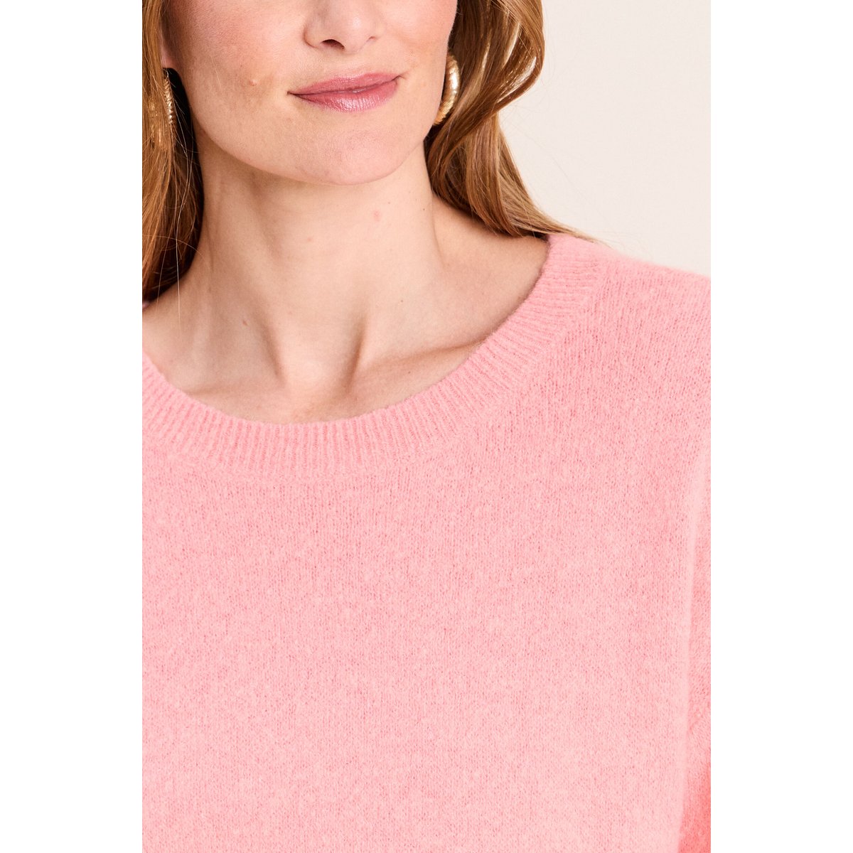 Pull col rond rose, BREAL