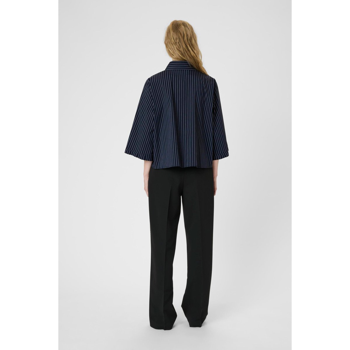 Chemise à manches courtes bleu inkwell stripe, KAREN BY SIMONSEN