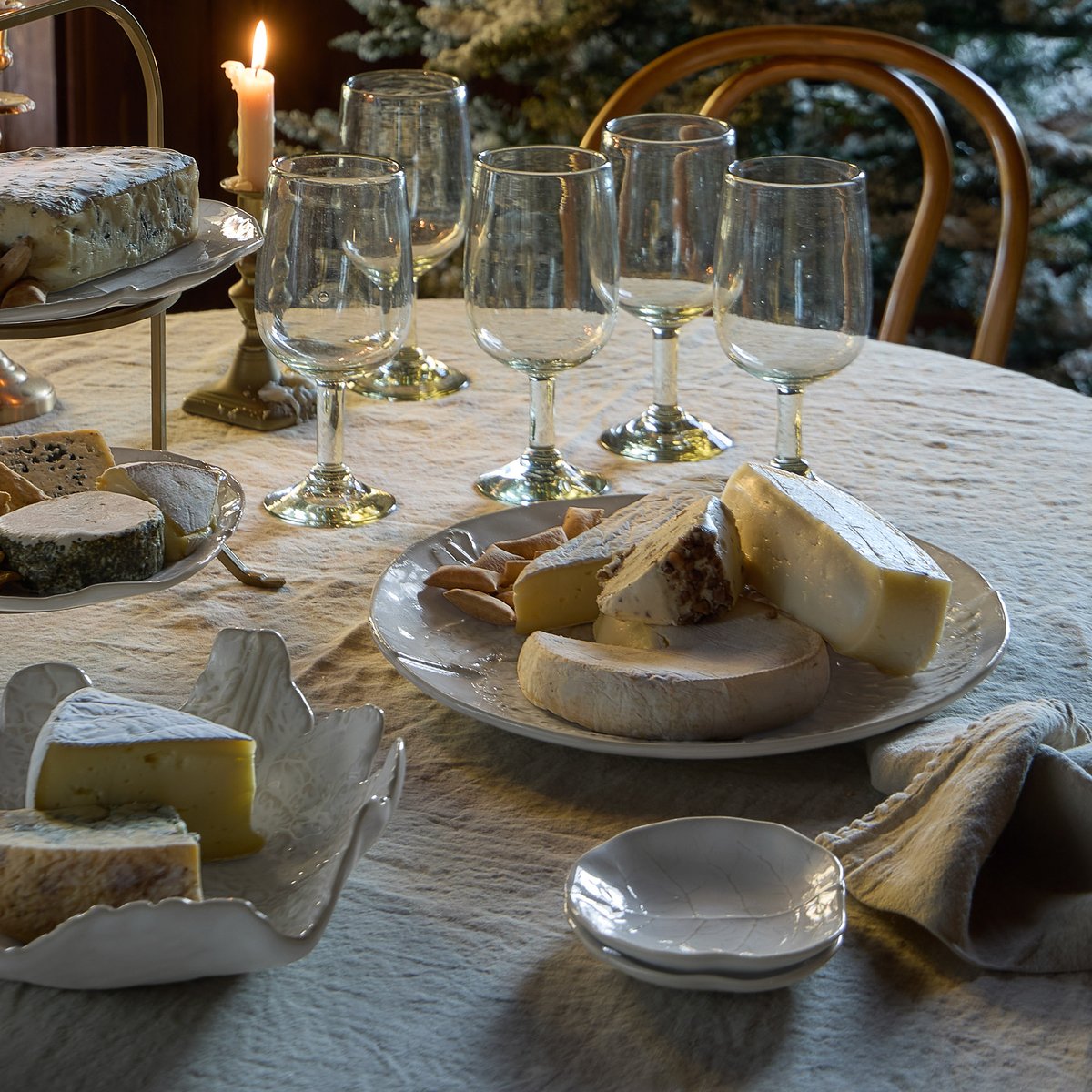 Assiette à Apéritifs Silvina fenouil blanc, COSTA NOVA