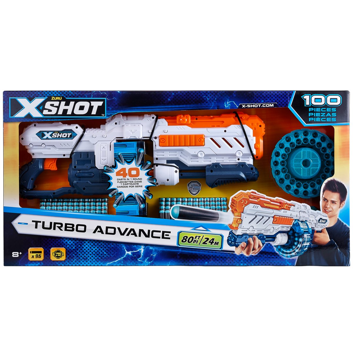 Xshot excel turbo advance blaster multicolore, ZURU
