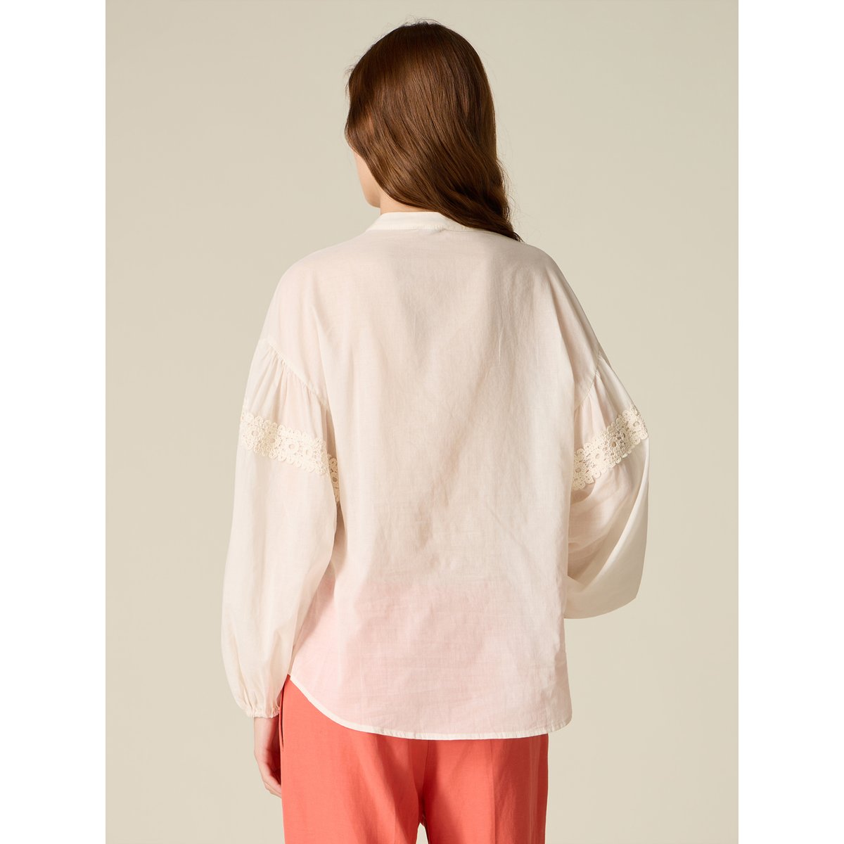 Chemise avec crochet blanc, OLTRE