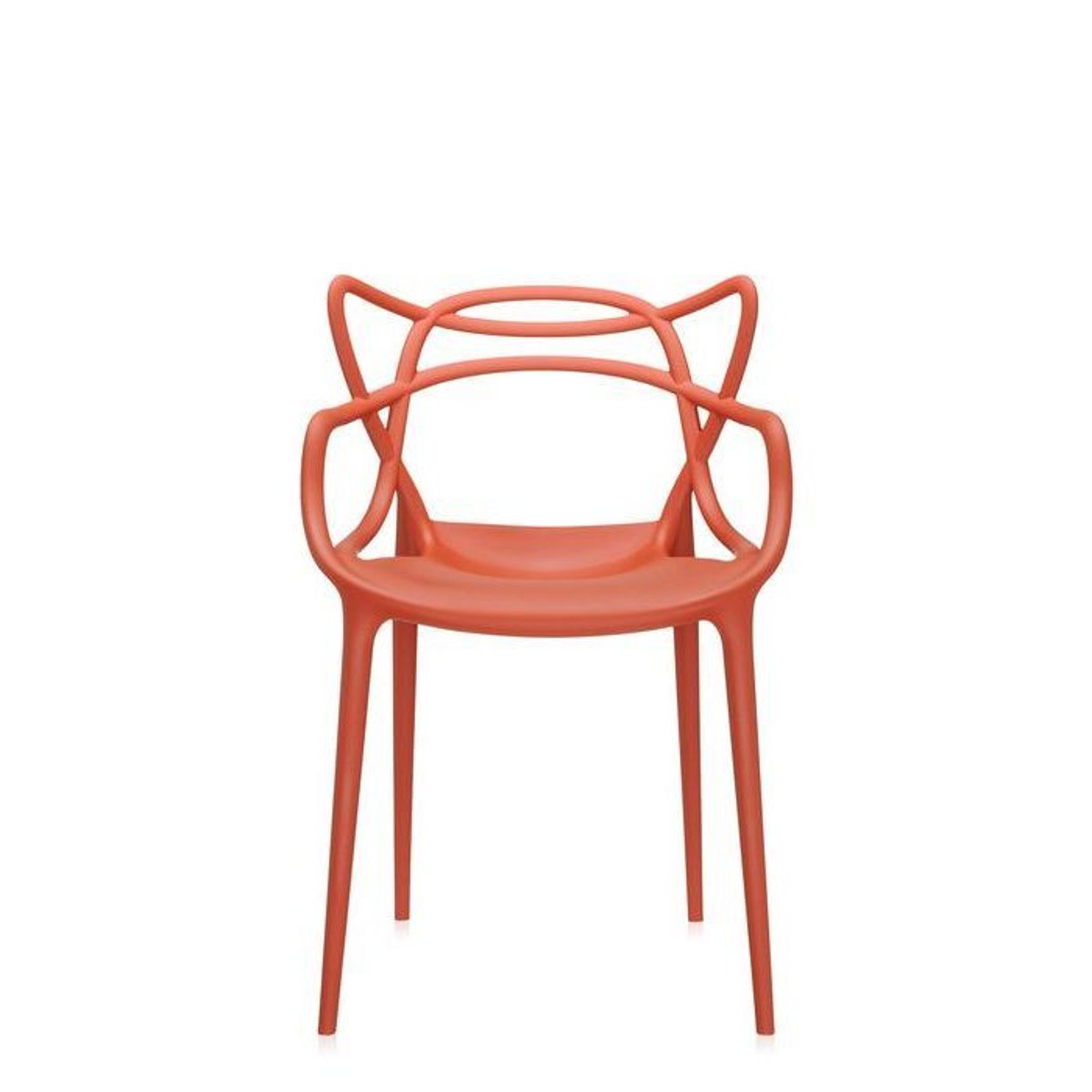 Chaise MASTERS rouge orangé, KARTELL
