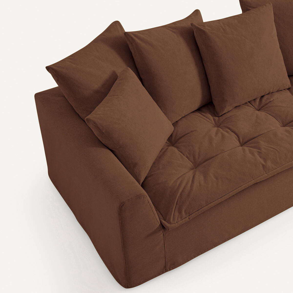 Sofa Otavia, meliertes Gewebe siennaerde, AM.PM