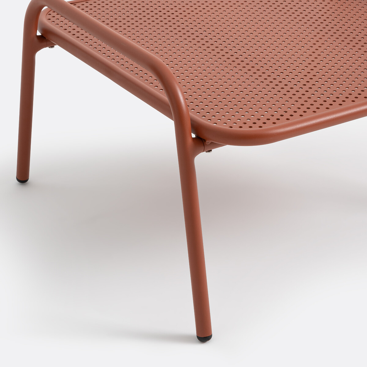 Table basse/repose-pied aluminium, Lysa terracotta, LA REDOUTE INTERIEURS