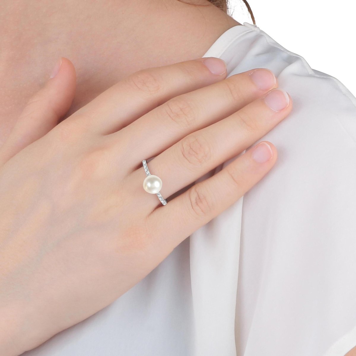 Bague en argent 925 ESSENZIALE blanc, MORELLATO