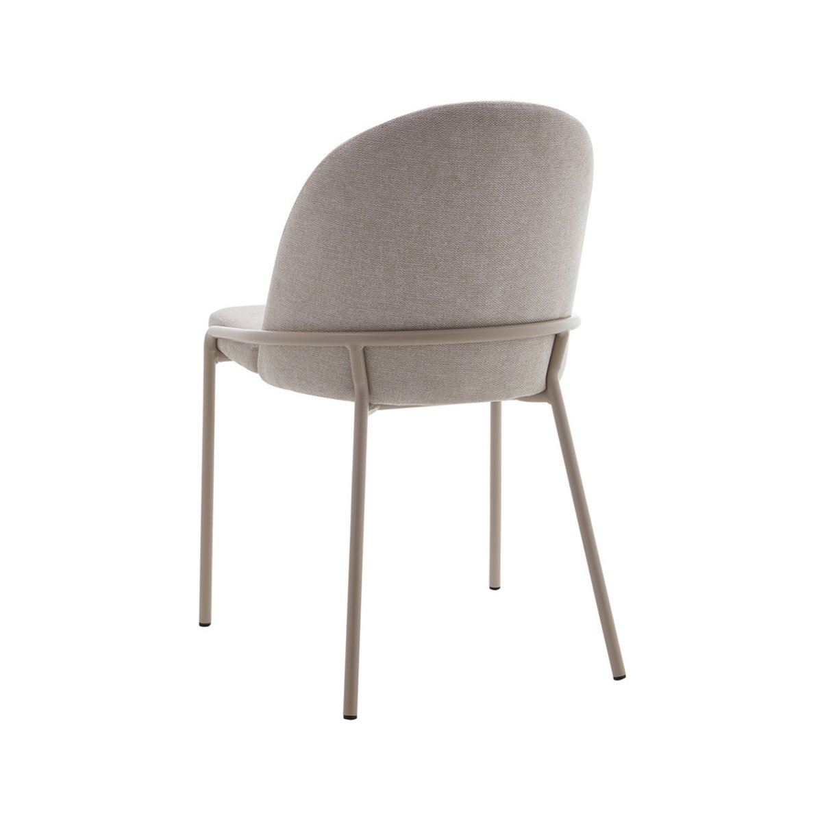 Lot de 4 chaises en tissu, IMELDA beige, BEST MOBILIER