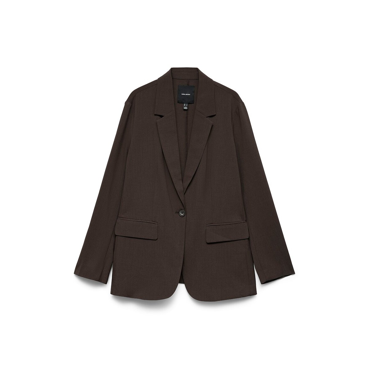 Blazer oversize marron chocolat, VERO MODA