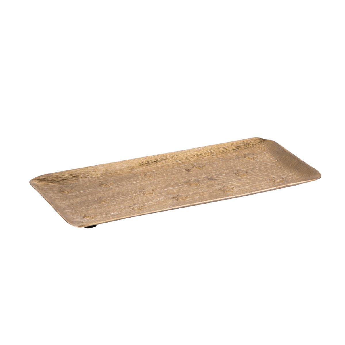 Plateau en métal Féerie or 26x12 cm or / doré, TABLE PASSION