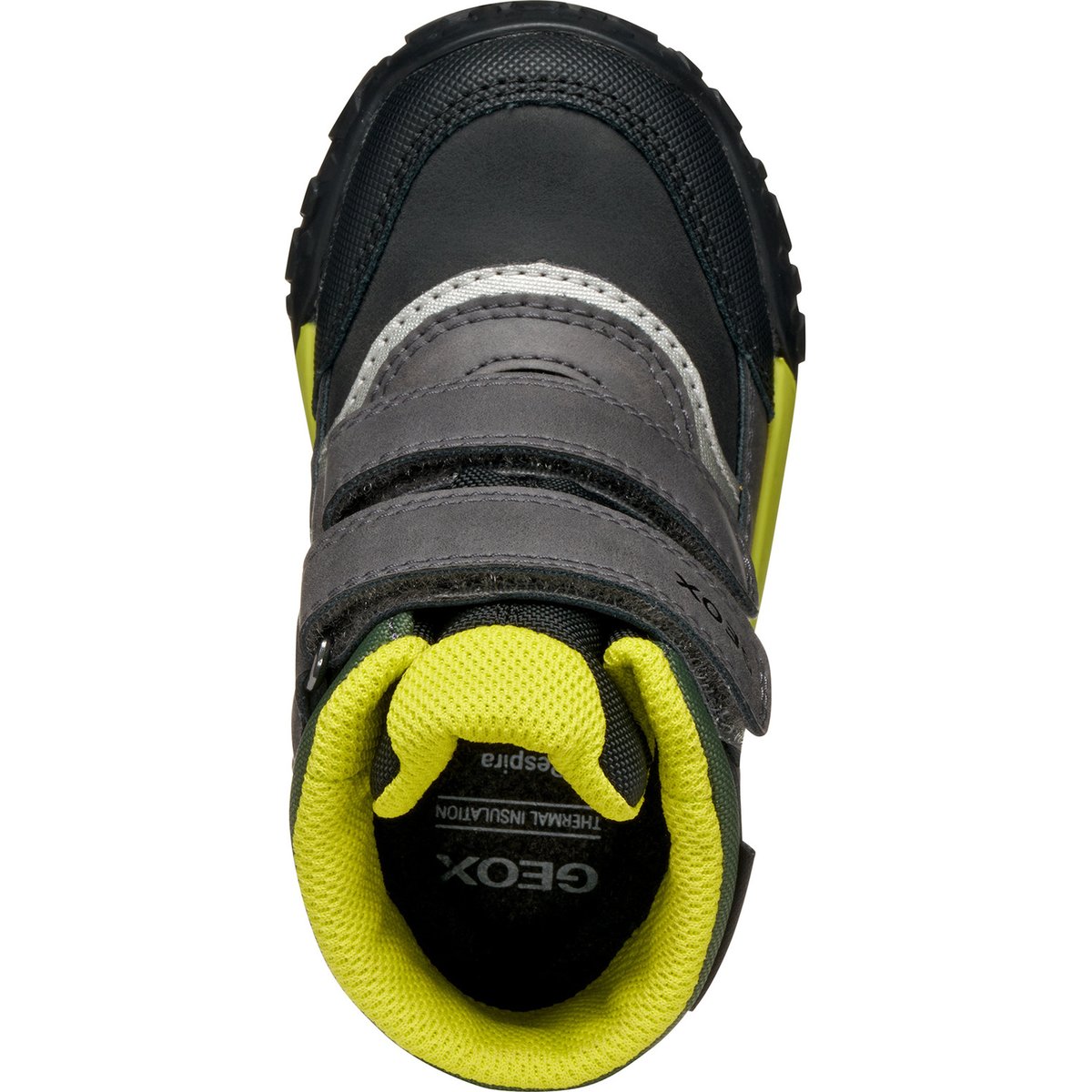 Bottes Mi-Mollet B TREKKYUP B ABX noir/vert fluo, GEOX