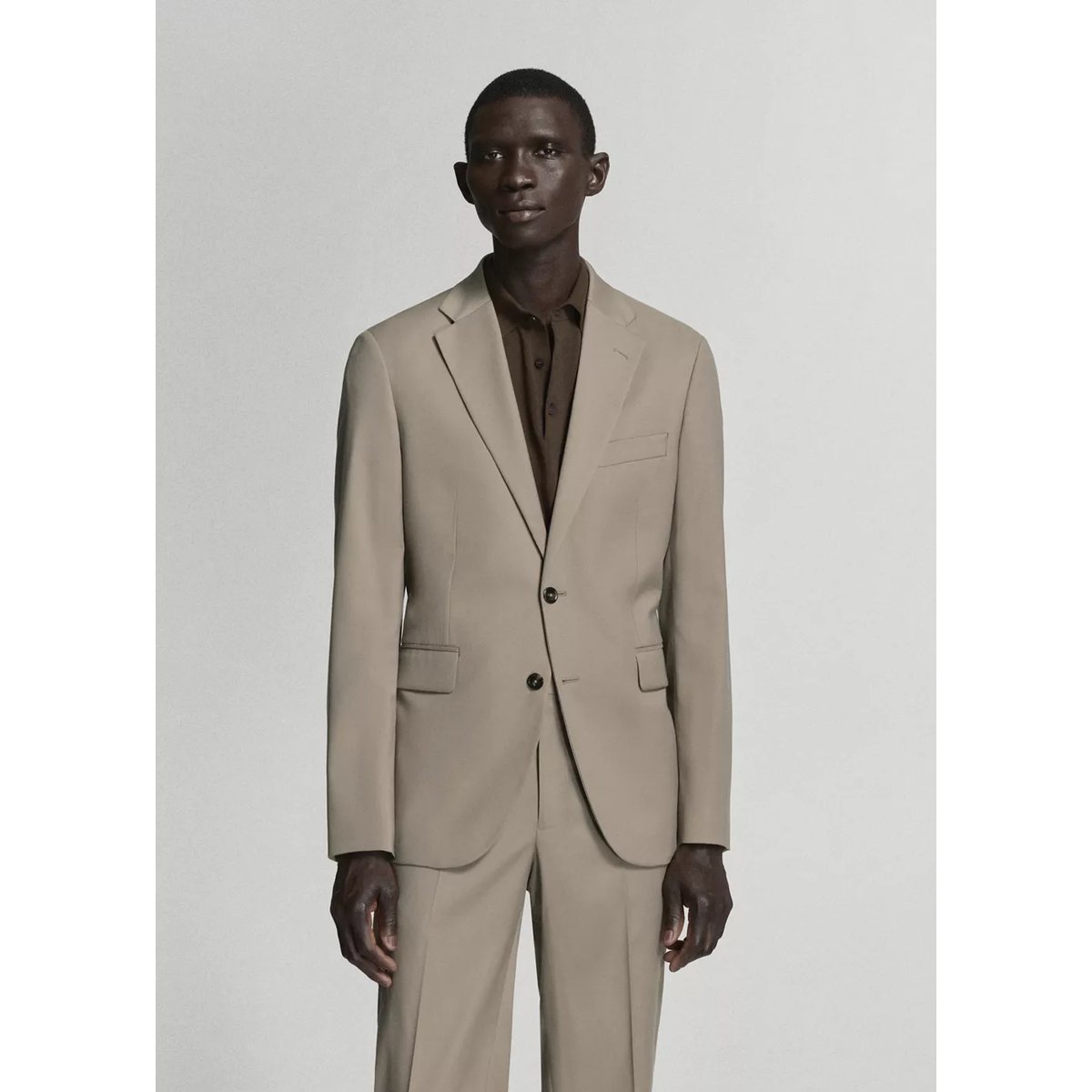Veste costume Milán slim-fit gris vison, MANGO MAN