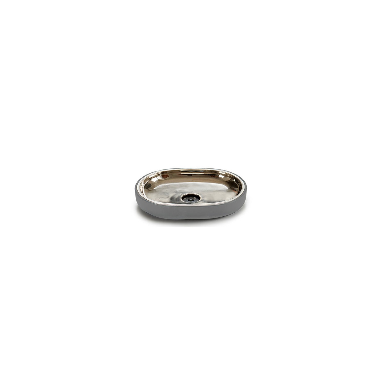 Porte Savon Inox et Plastique Gris gris, WADIGA