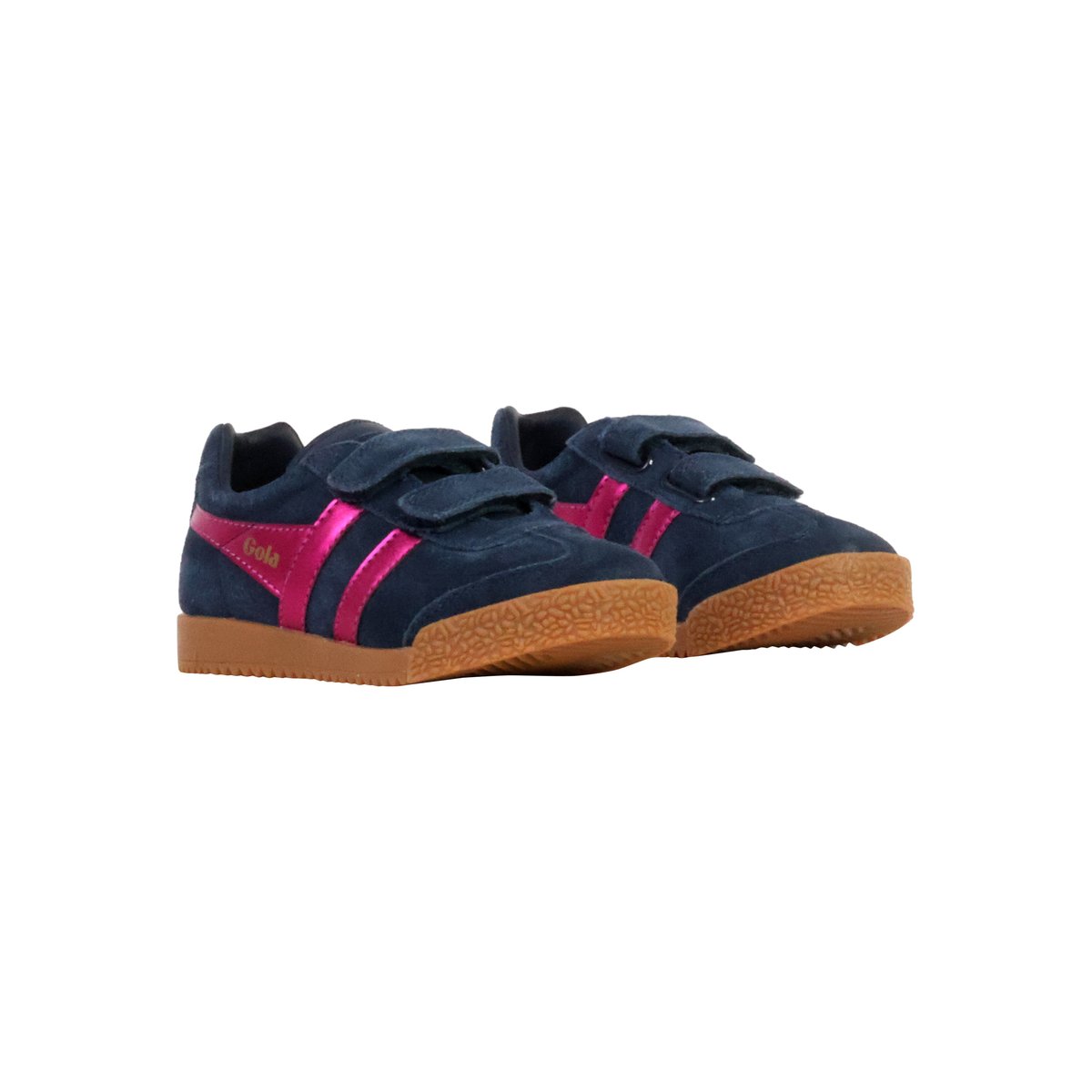 Basket Basse Cuir Harrier Glitz Strap Trainer marine/fuchsia, GOLA