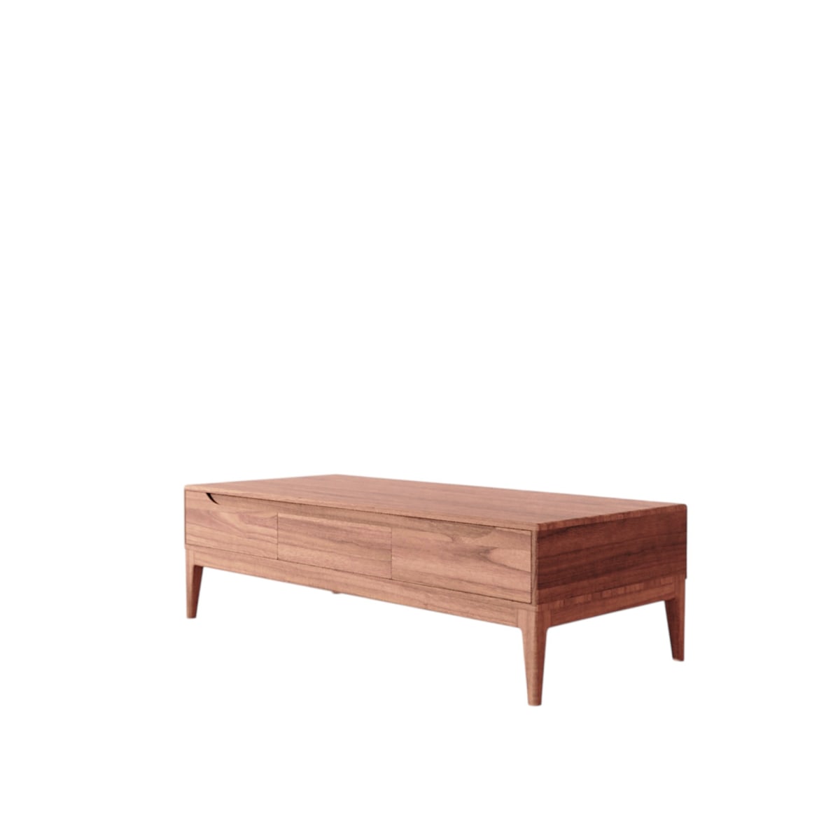 Table basse en Manguier massif, GABRIELLE marron, TIKAMOON