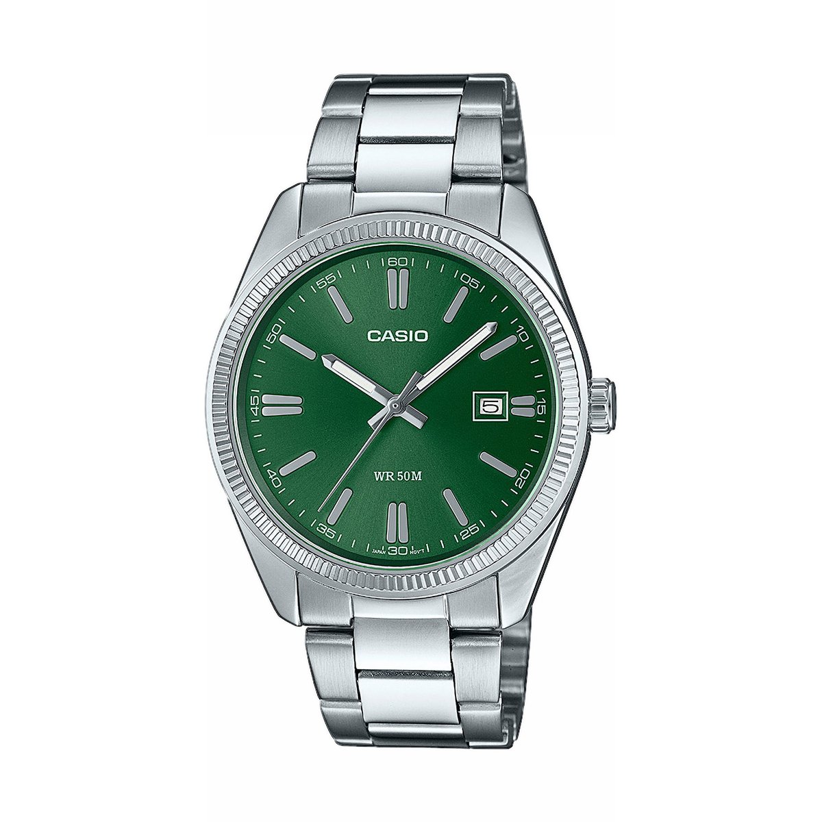 Montre Analogique  CASIO COLLECTION argenté vert argenté, CASIO
