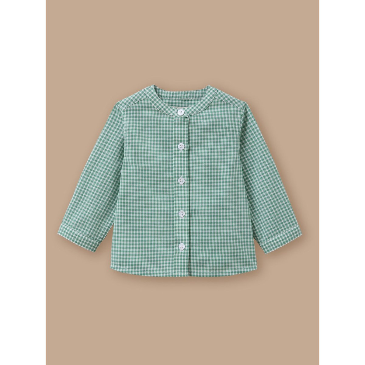 Chemise à petits carreaux mini carreaux vert, CYRILLUS