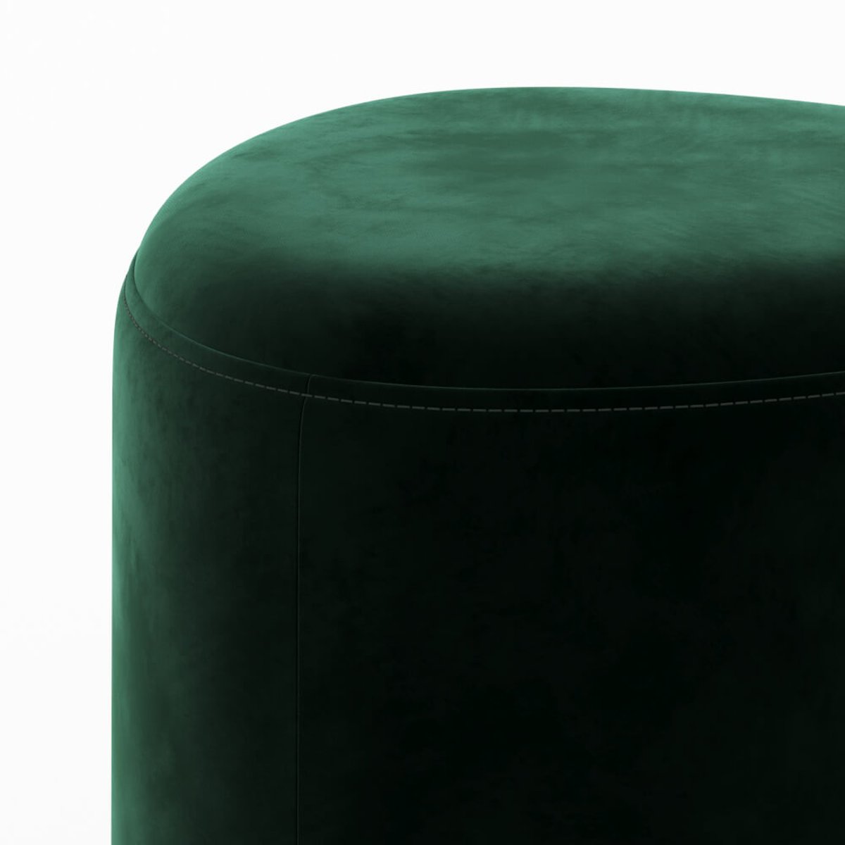 Pouf en velours - EMMY vert, MAISON PAVANE