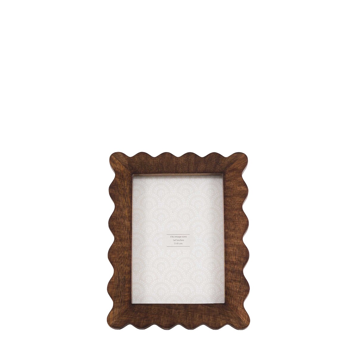 5x7" Anfo Wooden Scallop Photoframe brown , ÉDITÉ