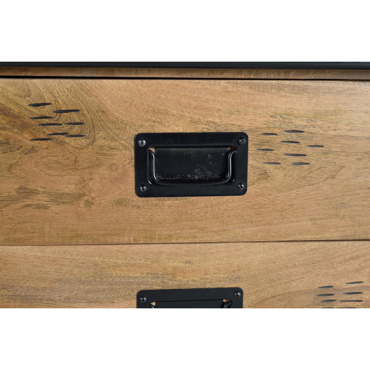 Armoire 4 tiroirs - LALIA marron, DECORATION D’AUTREFOIS