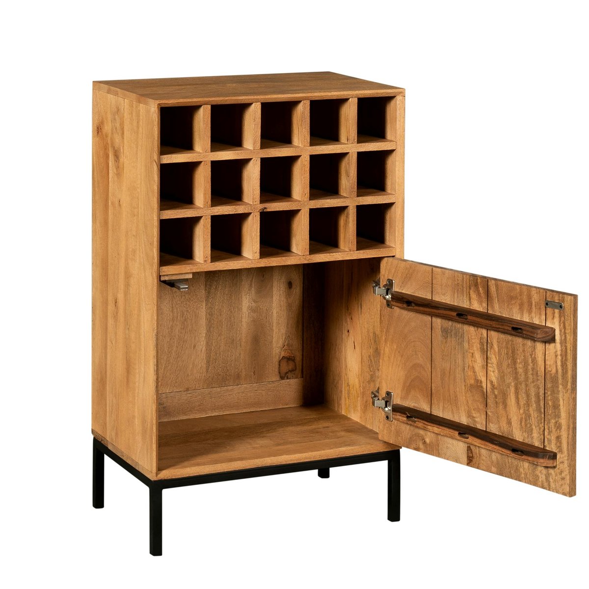 Minibar de salon en bois 1 porte CORTINA bois, PIER IMPORT