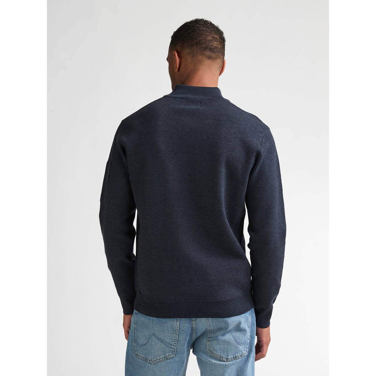 Pull utility à col zippé stonefield bleu royal navy, PETROL INDUSTRIES