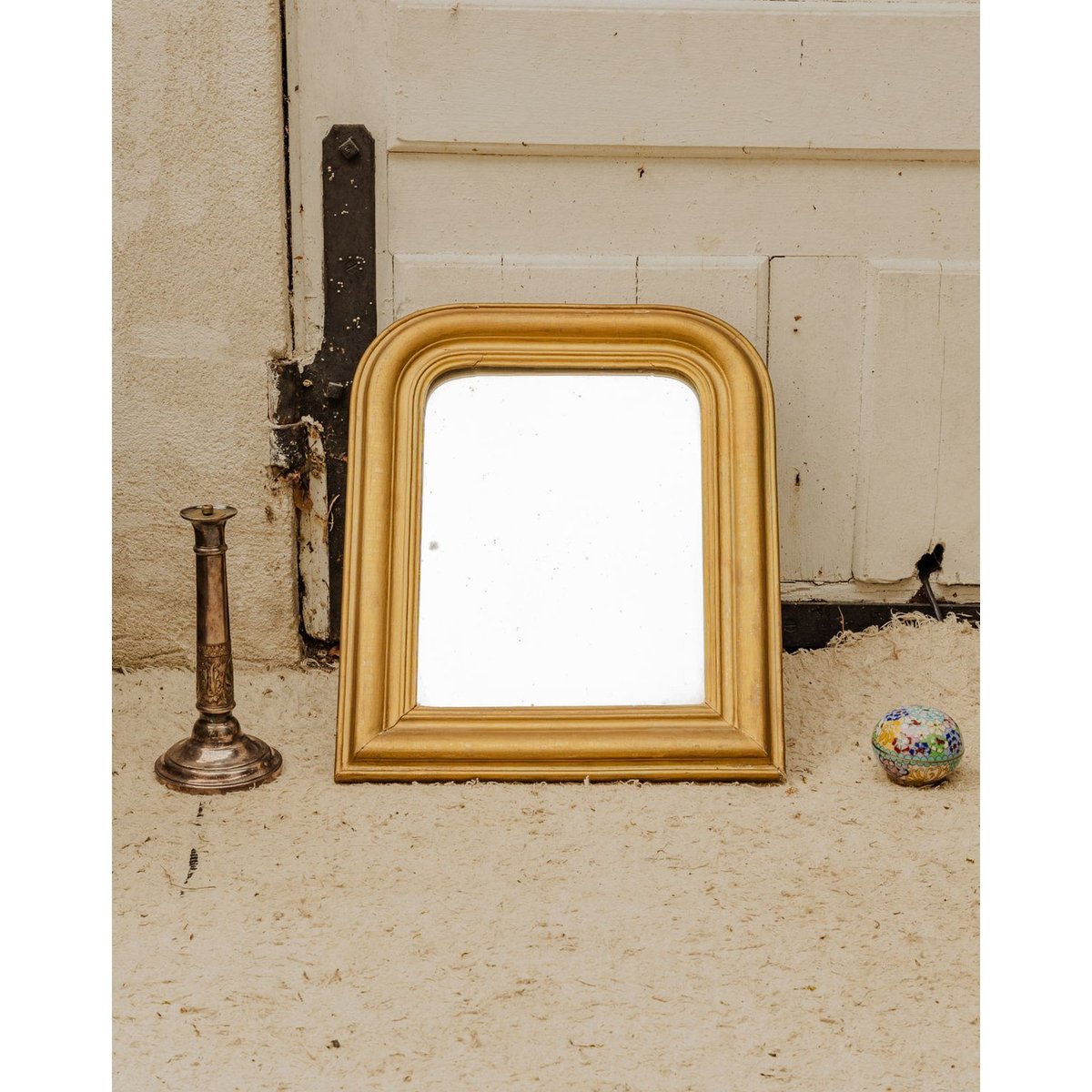 Miroir Louis-Philippe en bois doré Georges N°1499 - Bon état doré, DEBONGOUT