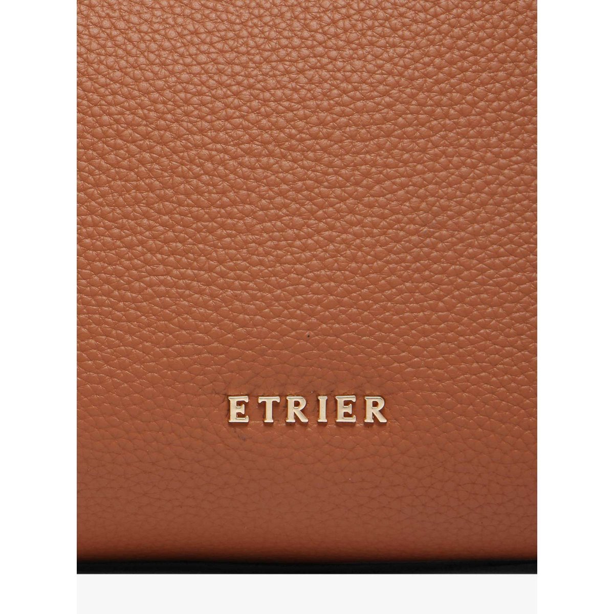 Sac porté main Sienne cuir cannelle, ETRIER
