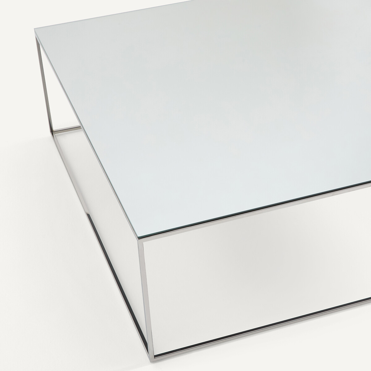 Table basse miroir en métal chromé, MAHAUT miroir, AM.PM