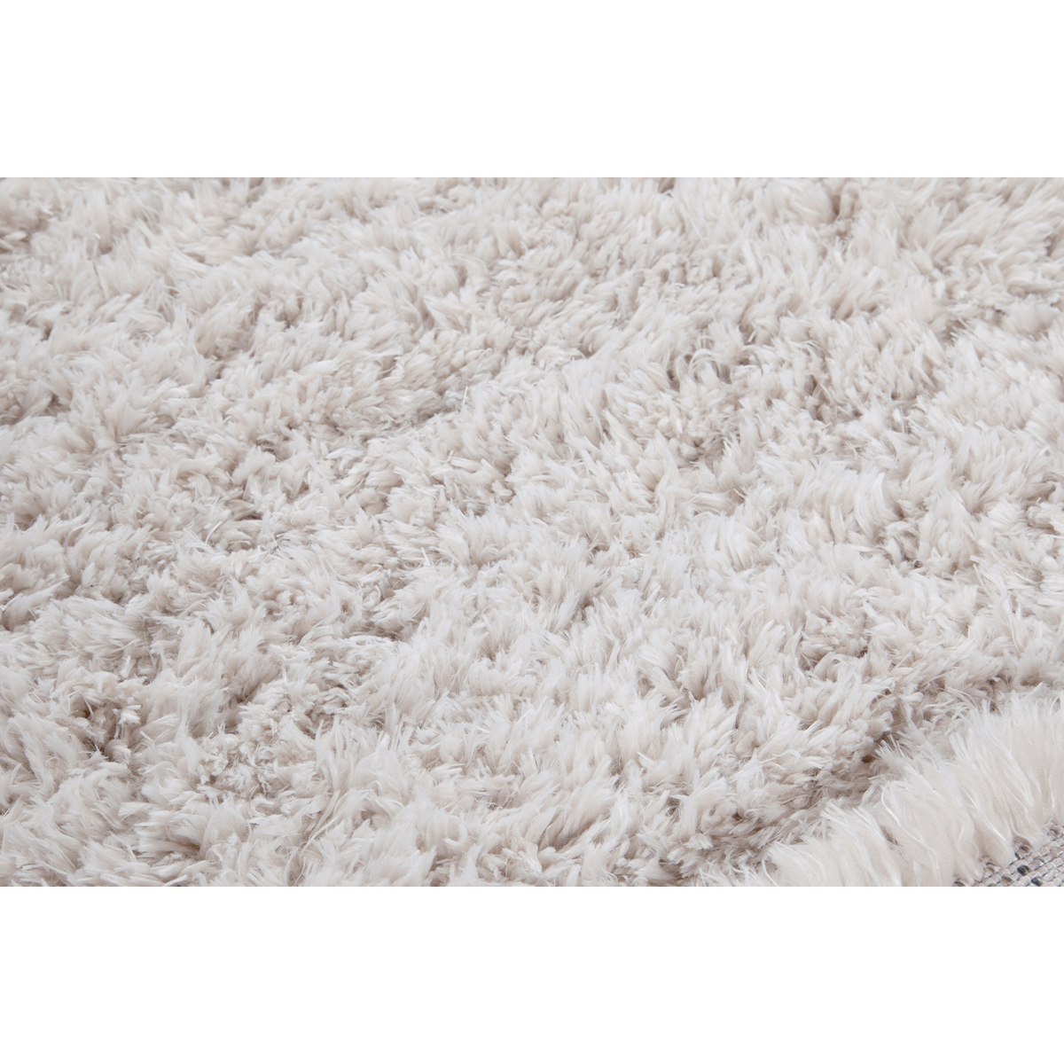 Tapis recyclé à poils longs coloris ivoire 160 x 230 cm AIMEE ivoire, MILIBOO