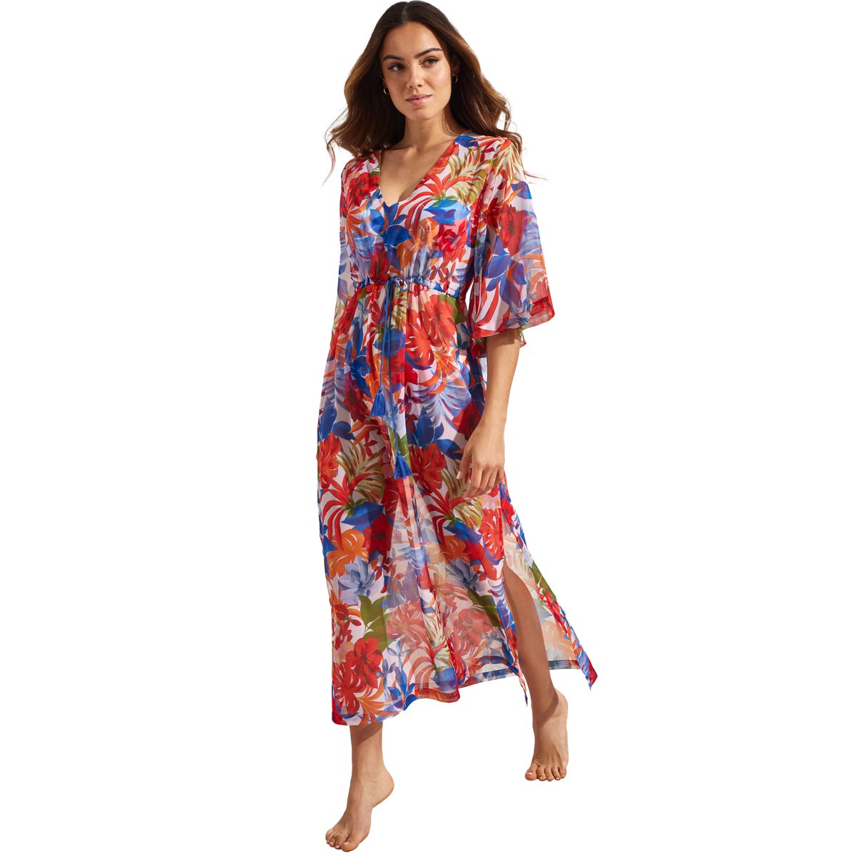 Robe longue de plage BABILONIA blanc, SELMARK MARE