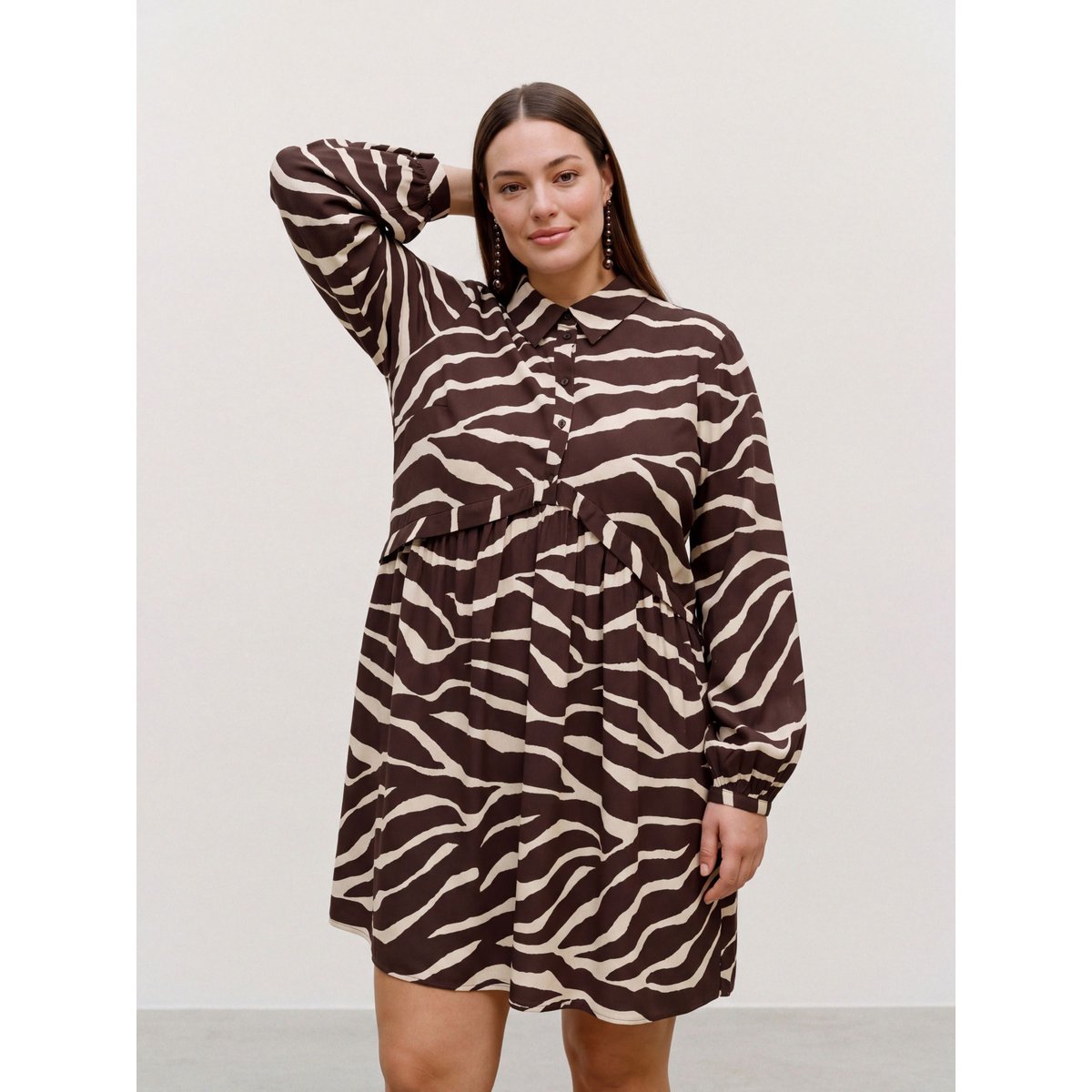 Robe marron - chocolate torte 1, VERO MODA