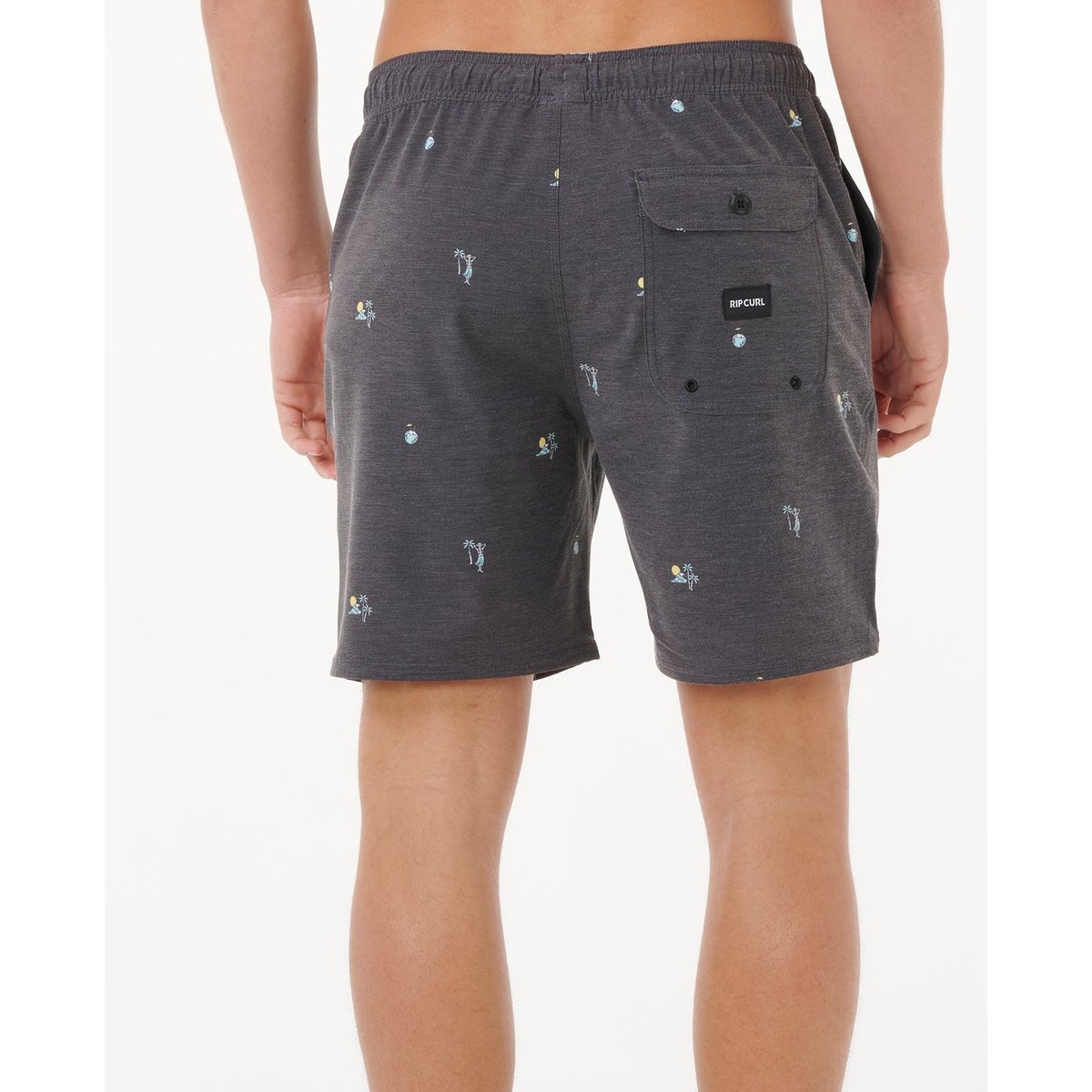 Boardshort VOLLEY Skelly Breach noir, RIP CURL