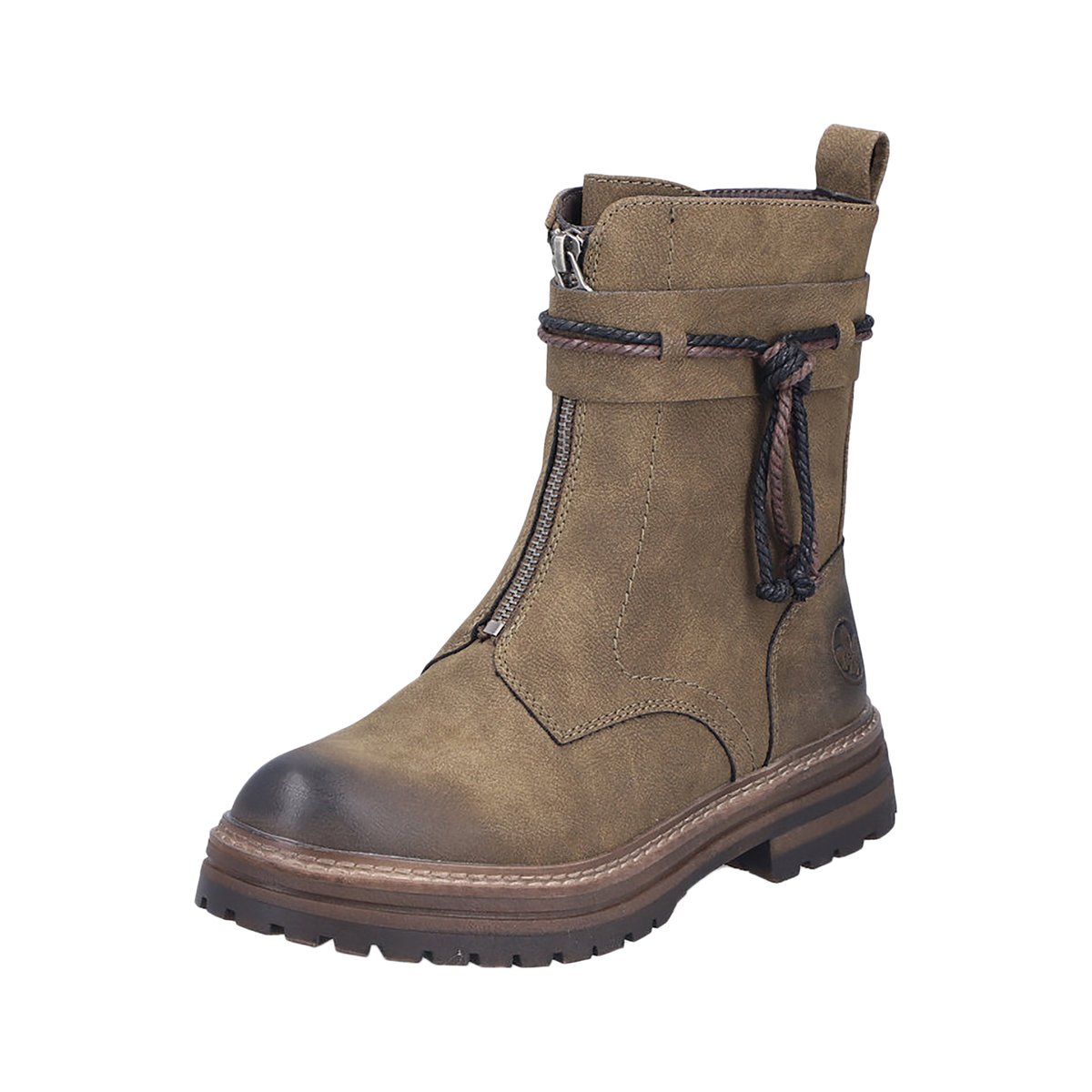 Bottines à Zip Neiva vert, RIEKER