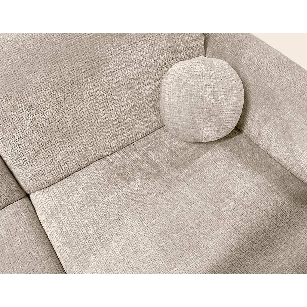 Canapé d'Angle droit 4 places - LOUISE beige, BEST MOBILIER