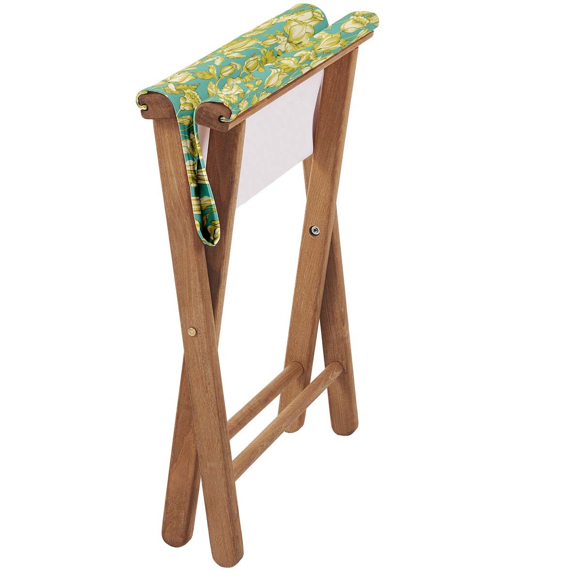 Pliant pêcheur en eucalyptus et toile outdoor, APONI turquoise, VENT DE BOHÈME