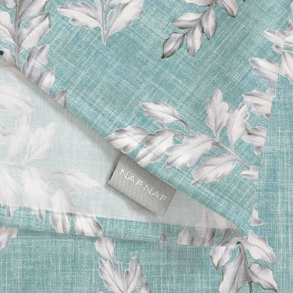 Nappe anti-taches Amazonas - 100% coton - turquoise, NAF NAF HOME