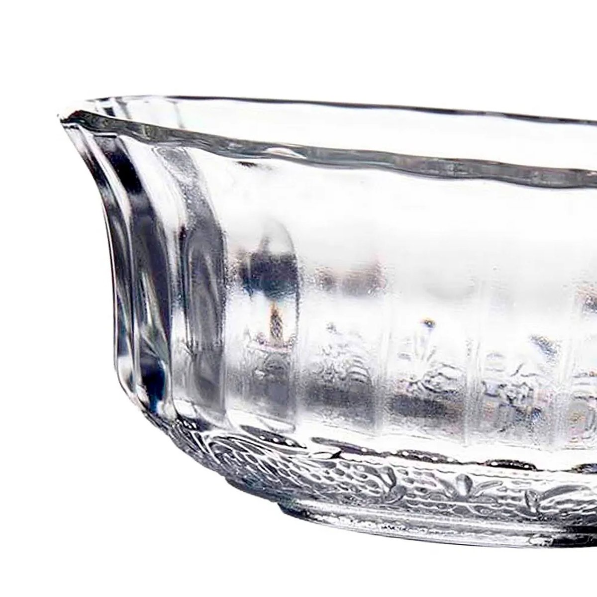 Bol en verre transparent à motifs romance 11x11x5cm transparent, WADIGA