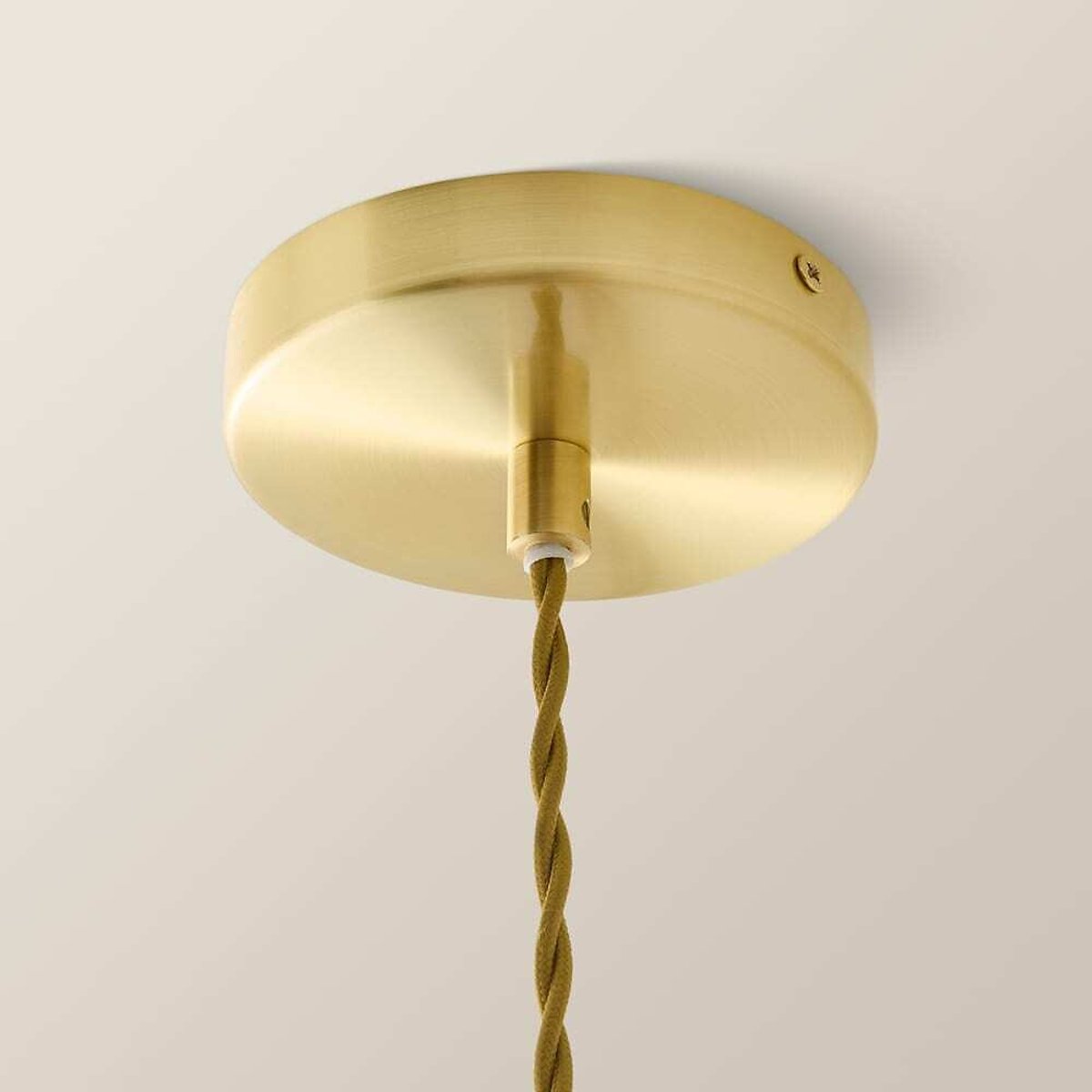 Gracelee Stacked Glass Pendant Light with Filament Bulb brushed gold, SO'HOME