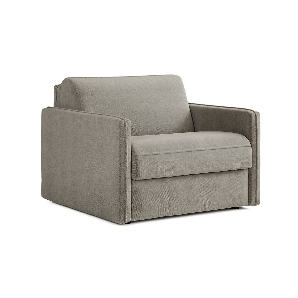 Jay-Be® Slim Brushed Twill Snuggle Chair Sofa Bed with Deep Sprung Mattress smoke grey, JAY-BE