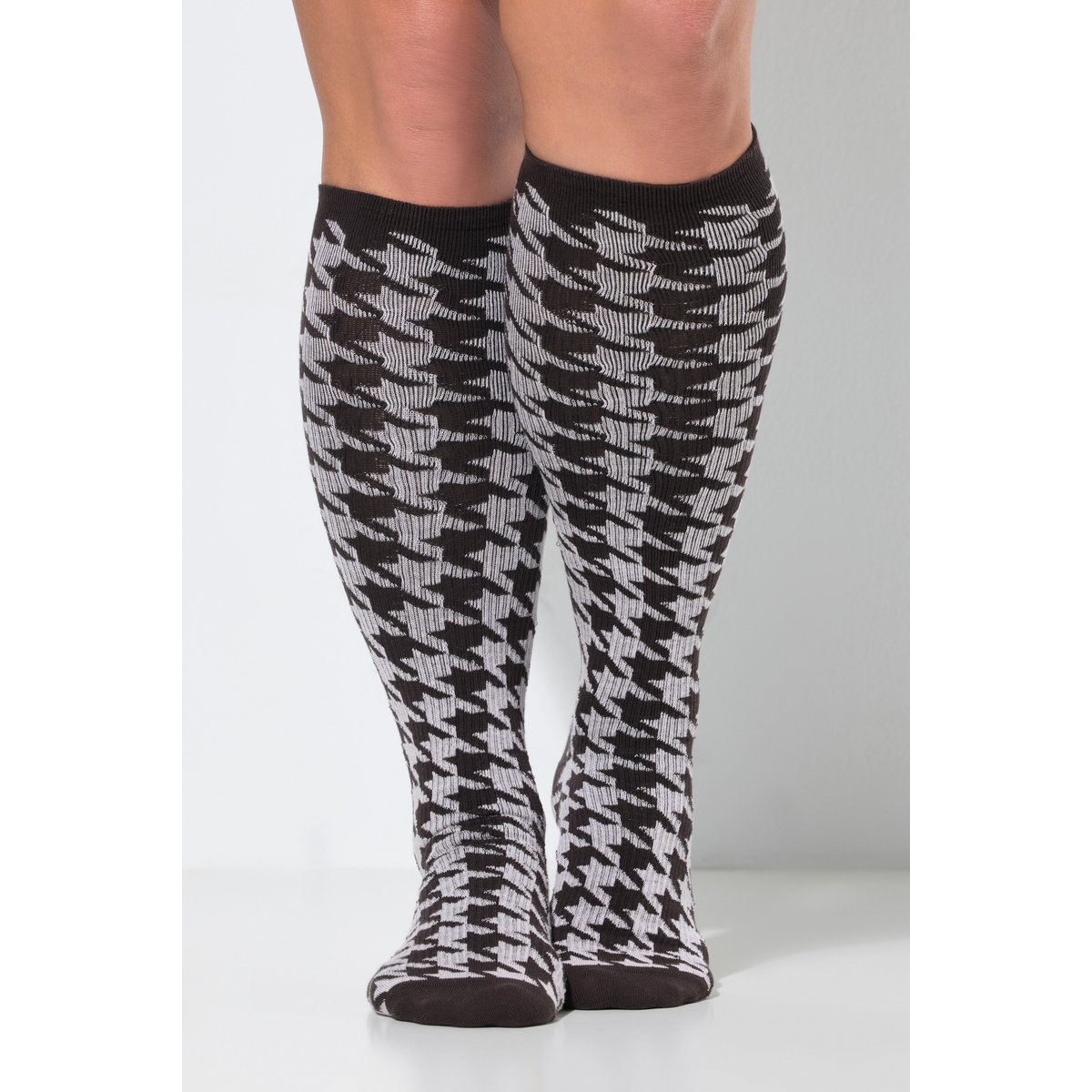 Chaussettes de compression jusqu’aux genoux marron pin, ULLA POPKEN