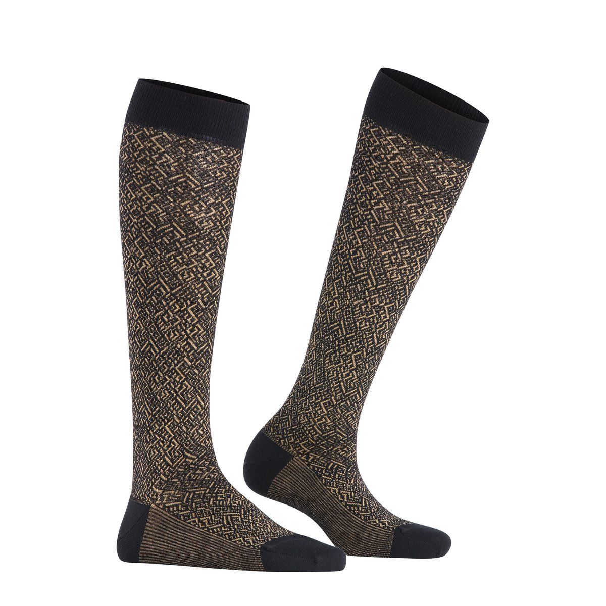 Mi-bas Snow Glitter noir, FALKE