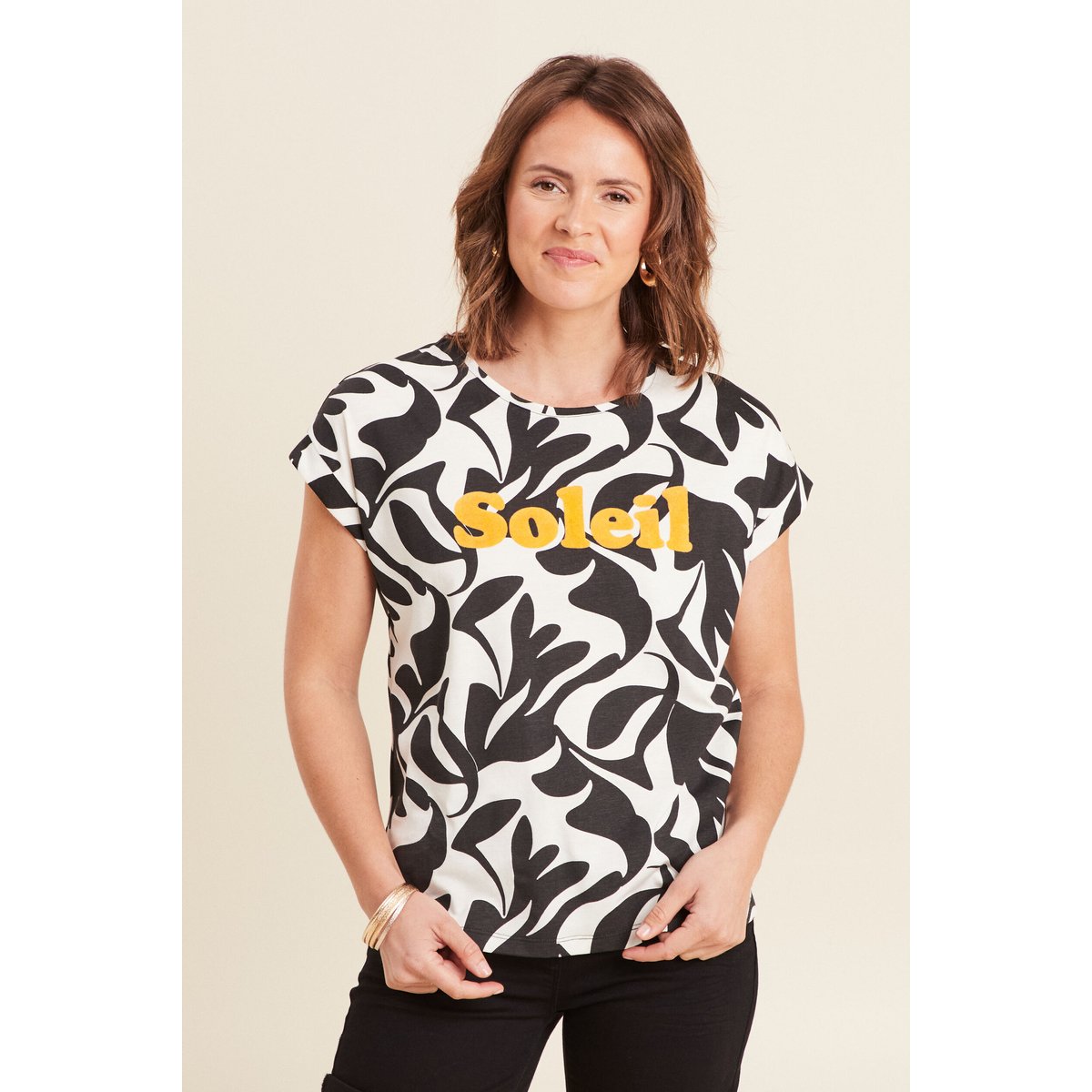 T-shirt manches courtes noir, BREAL
