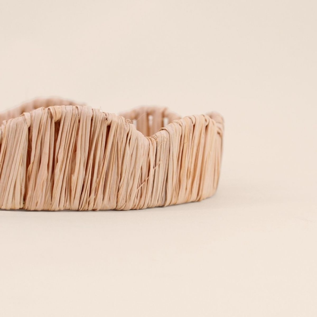 Plateau rond en rotin 25cm naturel, ORNAMI
