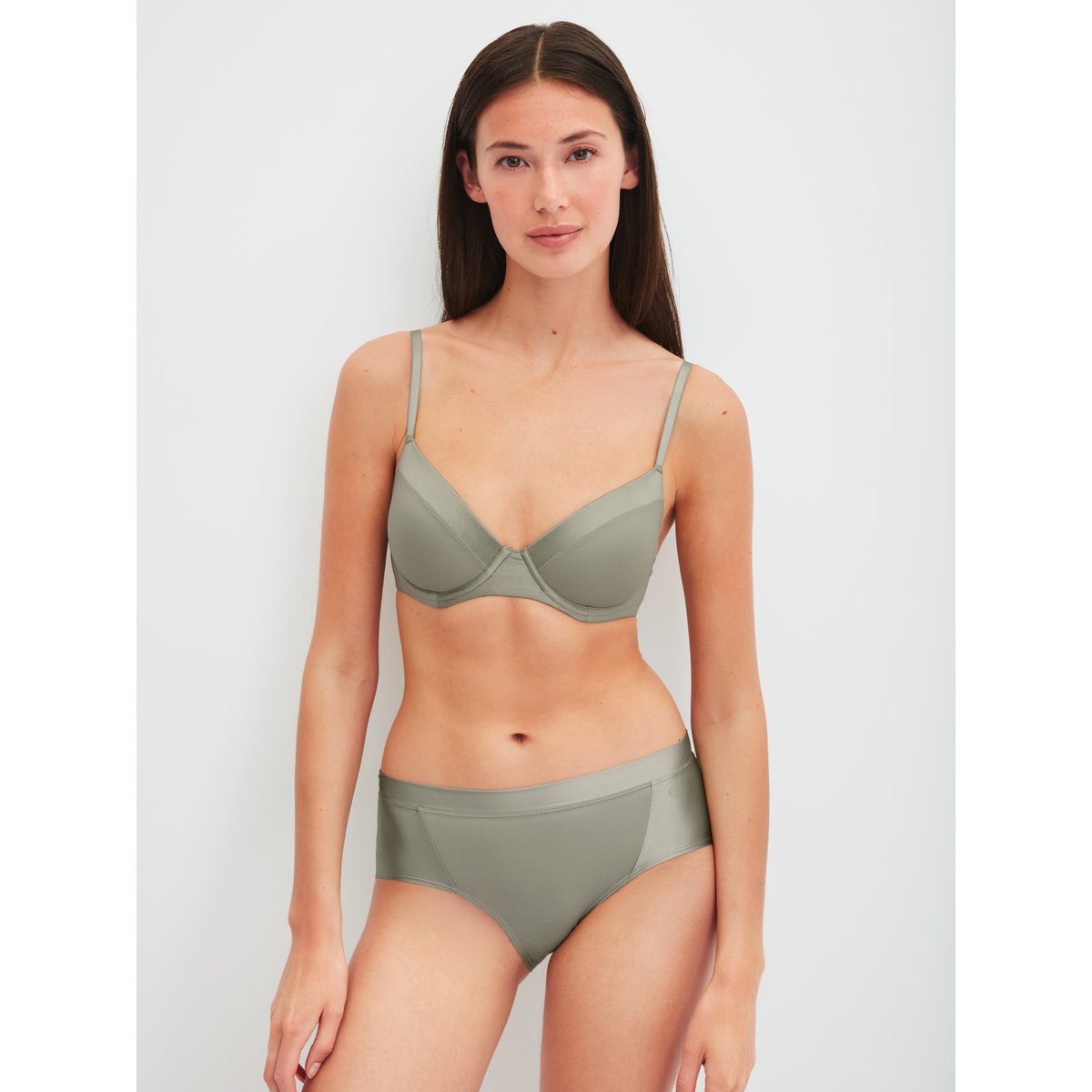 Soutien-gorge T-shirt Coton CATE tea green, CALIDA