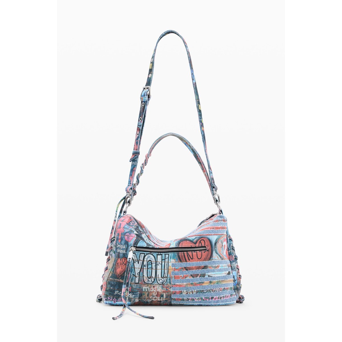 Sac en jean moyen multicolore, DESIGUAL