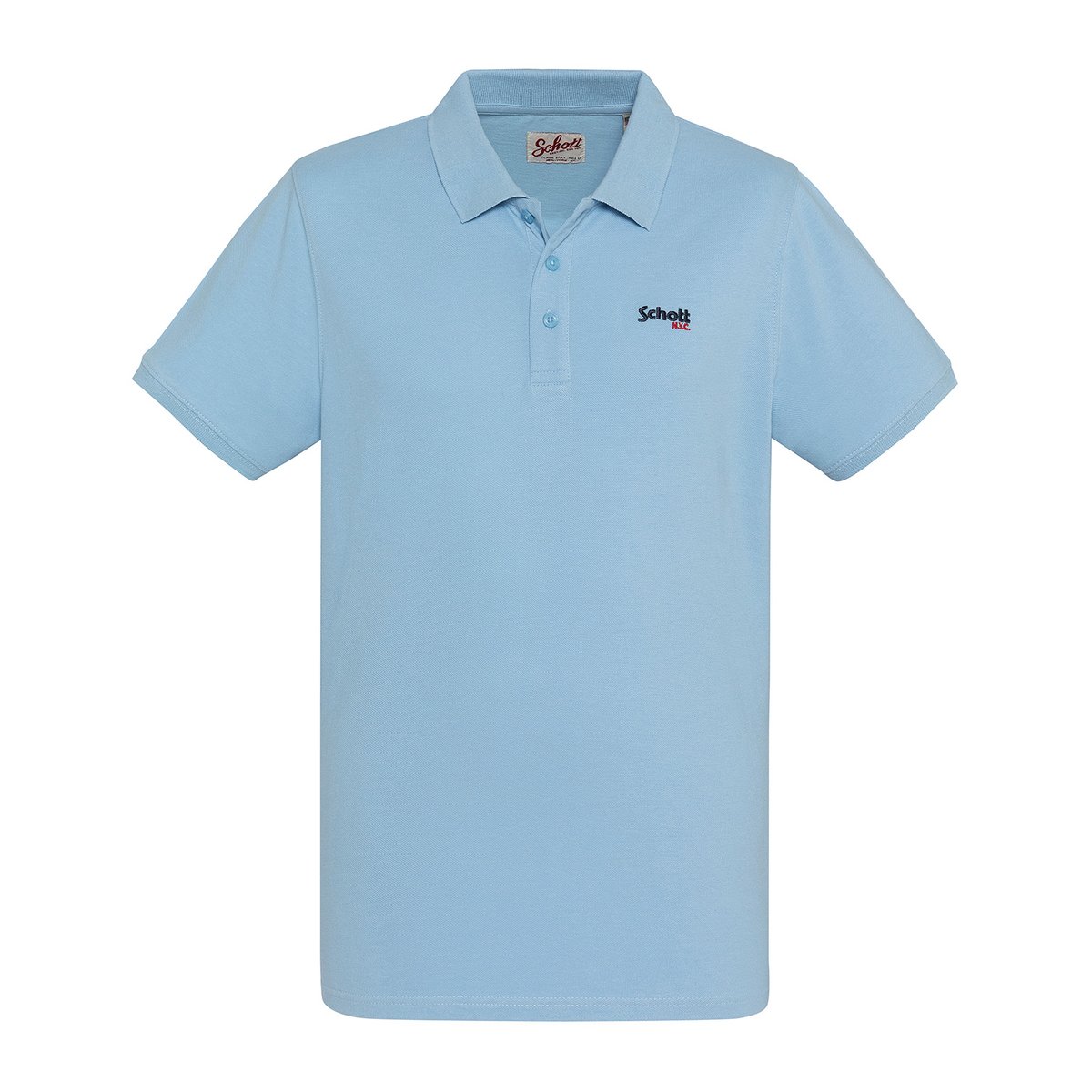 Polo en maille piquée PS Casual blanc, SCHOTT