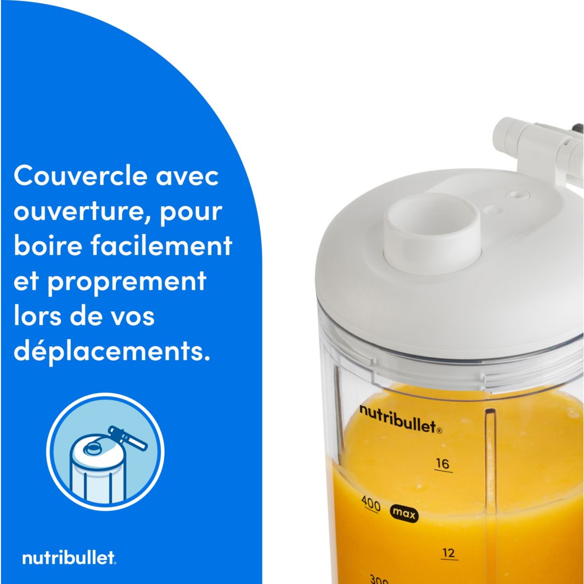 Blender FLEX - White NBP013W couleur unique, NUTRIBULLET