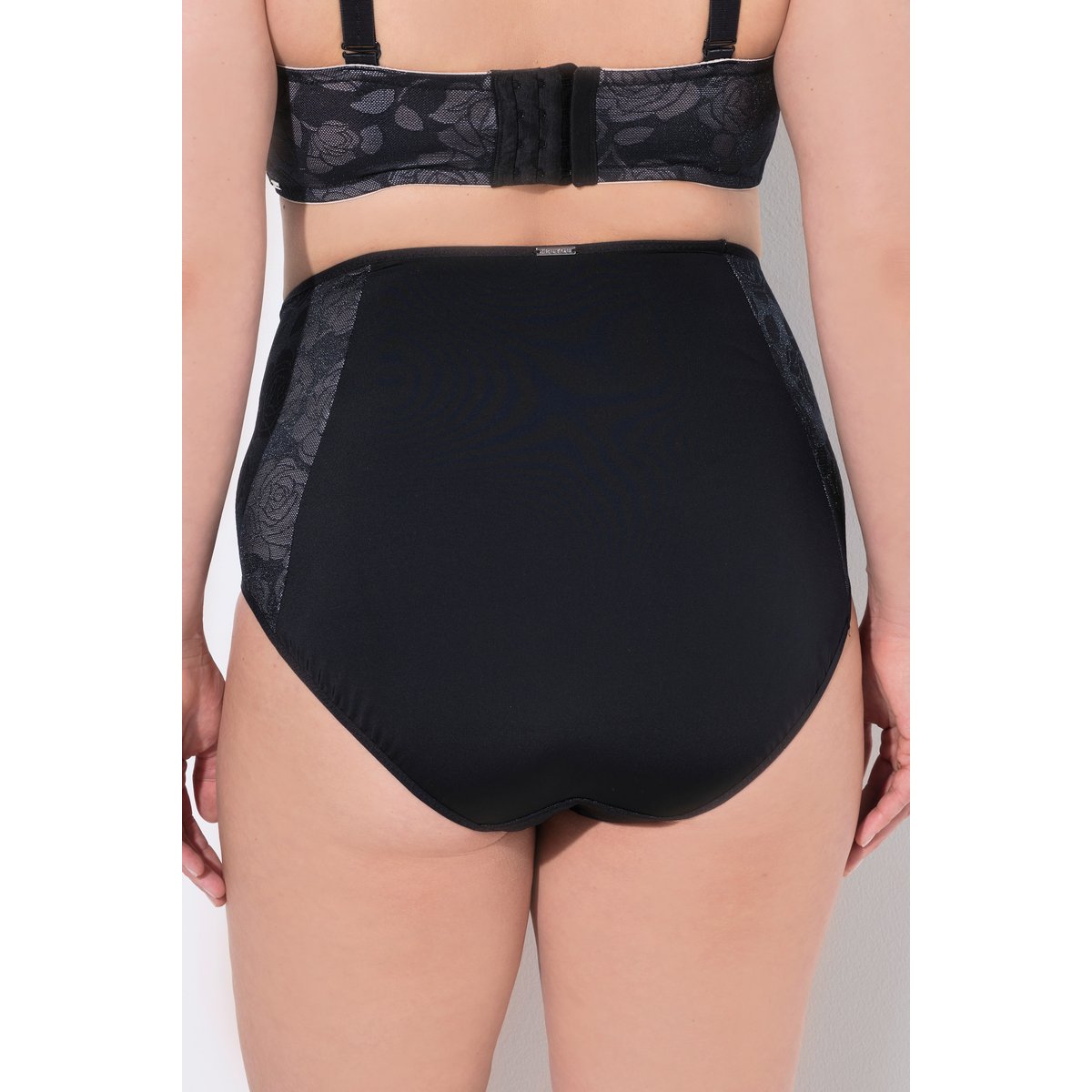 Culotte maxi TRUYOU en microfibre et dentelle noir, ULLA POPKEN