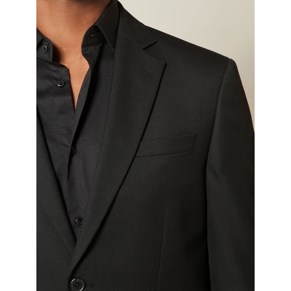 Veste de costume texturée noir, NEXT