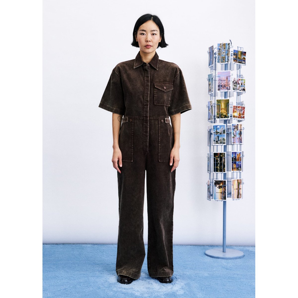 Combi-pantalon Margate en coton MARGATE marron ocre, FRNCH